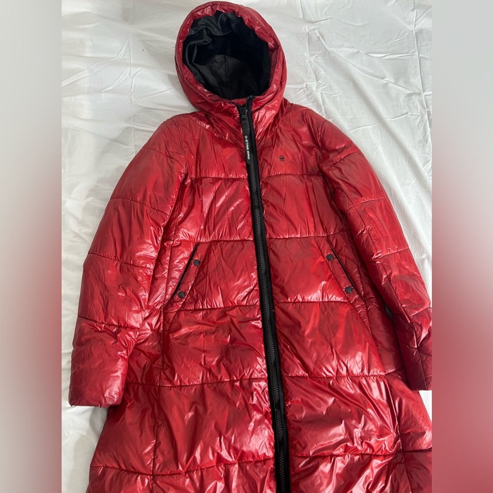 Red G-Star puffer jacket
